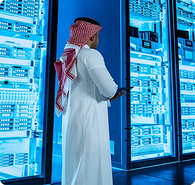 صورة توضيحية للتحول الرقمي والحلول التقنية